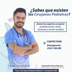 Cirujano Pediatra en Hospital Ángeles de Puebla